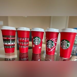 Starbucks Plastic Red Cups